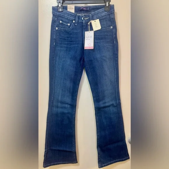 Levi's 518 Blue Boot Cut Jeans Low Rise 1 Medium Juniors/Women - Picture 2 of 12